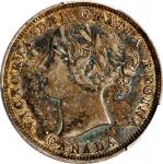CANADA. 20 Cents, 1858. London Mint. Victoria. PCGS EF-45.