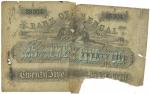 Banknotes – India. Bank of Bengal: 25-Rupees, 3 September 1857, Calcutta, no.B35304, vignette of fem