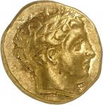 GRÈCE ANTIQUE - GREEKMacédoine (royaume de), Philippe II (359-336 av. J.-C.). Statère d’or ND (340-3