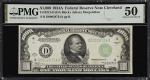 Fr. 2212-D. 1934A $1000 Federal Reserve Note. Cleveland. PMG About Uncirculated 50.