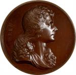 GREAT BRITAIN. St. Pauls Cathedral in London/Sir Christopher Wren Bronze Medal, 1849/50. CHOICE UNCI