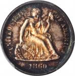 1860 Liberty Seated Dime. Proof-65 (PCGS).