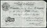 Bank of England, K.O. Peppiatt, ｣5, London, 7 July 1934, serial number 386/J 98603, black and white,