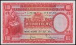 HONG KONG. Hong Kong and Shanghai Banking Corporation. $100, 31.5.1956. P-176f.
