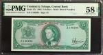 TRINIDAD & TOBAGO. Central Bank of Trinidad and Tobago. 5 Dollars, 1964. P-27c. PMG Choice About Unc