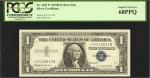 Fr. 1621*. 1957B $1 Silver Certificate Star Note. PCGS Currency Superb Gem New 68 PPQ.