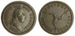 Isle of Man, George III (1760-1820), Penny, 1786, laureate head left, rev. triskelion, edge engraile