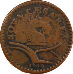 1786 New Jersey Copper. Maris 10-gg, W-4750. Rarity-7+. No Coulter. VG-10 (PCGS).