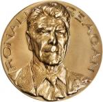 1981 Ronald Reagan Official Inaugural Medal. Bronze. 69.7 mm. Dusterberg-OIM 21B70, var., MacNeil-RR