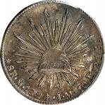 MEXICO. 8 Reales, 1824-Mo JM. Mexico City Mint. PCGS AU-58.