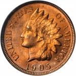 1905 Indian Cent. MS-63 RD (PCGS). OGH.