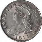 1814 Capped Bust Half Dollar. O-107. Rarity-2. Unc Details--Cleaned (PCGS).