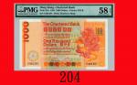 1982年香港渣打银行一仟圆Standard Chartered Bank， 1000， 1/1/1982 (Ma S46)， s/n C491387  PMG EPQ 58 Choice About