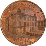 1812 (ca. 1858) Sages Historical Tokens -- No. 2, City Hall, Wall Street, N.Y. Original. Bowers-2. D