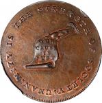 Undated (ca. 1793-1795) Kentucky Token. W-8805. Rarity-6. Copper. Engrailed Edge. MS-64 BN (PCGS).