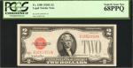 Fr. 1508. 1928G $2 Legal Tender Note. PCGS Currency Superb Gem New 68 PPQ.