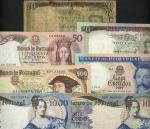 Portugal, Banco de Portugal, set of 7 notes from the 1964-1967, 20 (2), 50, 100, 500 and the 1967 10
