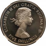 1960年英国一圆银币。伦敦造币厂。GREAT BRITAIN. Crown, 1960. London Mint. Elizabeth II. NGC PROOF-66 Cameo.