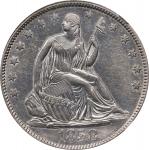1858 Liberty Seated Half Dollar. AU Details--Cleaned (NGC).