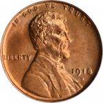 1918-D Lincoln Cent. MS-66 RD (PCGS). CAC.
