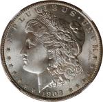 1902-O Morgan Silver Dollar. MS-65+ (NGC).