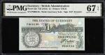 GUERNSEY. Lot of (2). States Treasurer of The States of Guernsey. 1 & 5 Pounds, ND (1991-2016). P-52