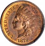 1878 Indian Cent. Proof-64 RB (PCGS).