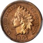 1897 Indian Cent. Proof-64 RD (PCGS).