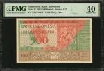INDONESIA. Bank of Indonesia. 500 Rupiah, 1952. P-47. PMG Extremely Fine 40.