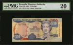 BERMUDA. Bermuda Monetary Authority. 10 Dollars, 2007. P-52b. PMG Very Fine 20.