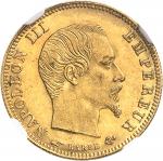 FRANCE Second Empire / Napoléon III (1852-1870). 5 francs tête nue, grand module 1857, A, Paris.