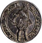 DENMARK. Thick Krone, 1624. Copenhagen Mint. Christian IV. PCGS AU-55 Gold Shield.