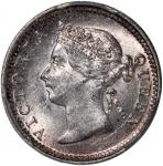 Hong Kong, [PCGS MS62] silver 5 cents, 1899, Victoria on obverse, Cert.# 44295957
