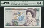 Bank of England, David Henry Fitzroy Somerset (1980-1988), ｣20, ND (1984), serial number AN01 000101