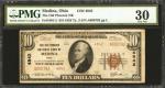 Medina, Ohio. $10 1929 Ty. 2. Fr. 1801-2. The Old Phoenix NB. Charter #4842. PMG Very Fine 30.