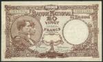 Banque Nationale de Belgique, 5 francs, 1925, 20 francs, 1925, 5 francs (3), 1918, 1919, 1921, 20 fr