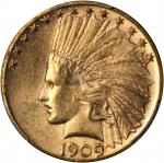 1909-S Indian Eagle. MS-61 (PCGS).