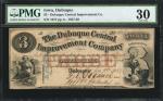 Lot of (4) Mixed Obsoletes. 1850s-93. $3 & $5. PMG Very Fine 30 to Gem Uncirculated 65 EPQ.