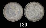 1867/6年香港维多利亚银币一圆，极罕品