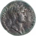 HADRIAN, A.D. 117-138. AE Sestertius, Rome Mint, ca. A.D. 124-128. NGC VF. Fine Style. Light Smoothi