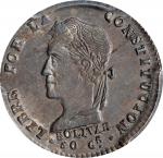 BOLIVIA. Sol, 1863-PTS FP. Potosi Mint. PCGS MS-63.
