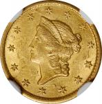 1851-O Gold Dollar. Winter-2. MS-62 (NGC).