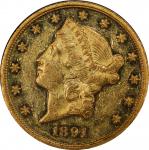 1891 Liberty Head Double Eagle. JD-1, the only known dies. Rarity-6-. Proof-58 (PCGS).