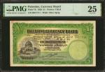 PALESTINE. Palestine Currency Board. 1 Pound, 1929. P-7b. PMG Very Fine 25.