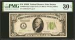 Fr. 2002-Algs*. 1928B $10  Federal Reserve Star Note. Boston. PMG Very Fine 30 EPQ.