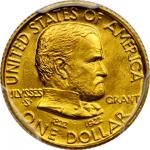 1922 Grant Memorial Gold Dollar. No Star. Unc Details--Cleaning (PCGS).