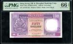  Hong Kong & Shanghai Banking Corporation, $50, 1.1.1987, serial number AN767746, (Pick 193a), PMG 6