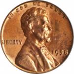1958 Lincoln Cent. FS-101. Doubled Die Obverse. MS-64 RD (PCGS).