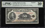CANADA. Bank of Canada. 50 Dollars, 1935. BC-13. PMG Very Fine 30.