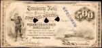 Type of Friedberg 194. (W-3985) Act of June 30, 1864. $500 Compound Interest Treasury Note. PCGS Cur